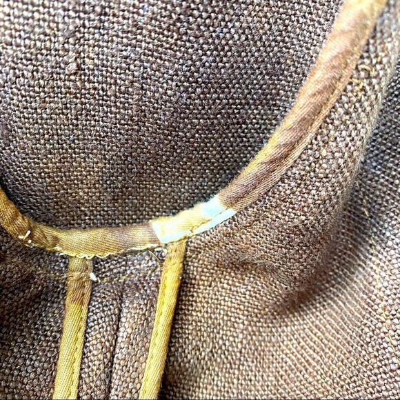 Ralph Lauren Collection Italian Linen Winslow Antique Brown Field Jacket - Picture 15 of 16